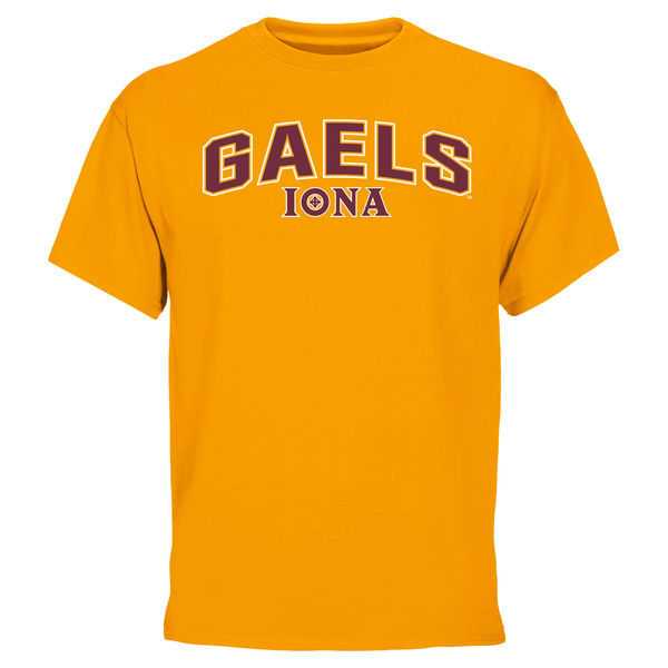 Iona College Gaels Proud Mascot WEM T-Shirt - Gold,We sell and wholesale Iona College Gaels Proud Mascot WEM T-Shirt - Gold on line form chian!